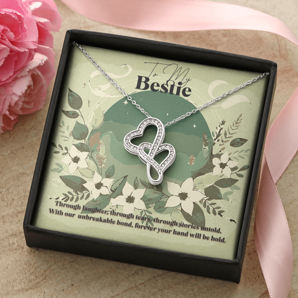 Heart To Heart Necklace Gift For Bestie Birthday Christmas Present