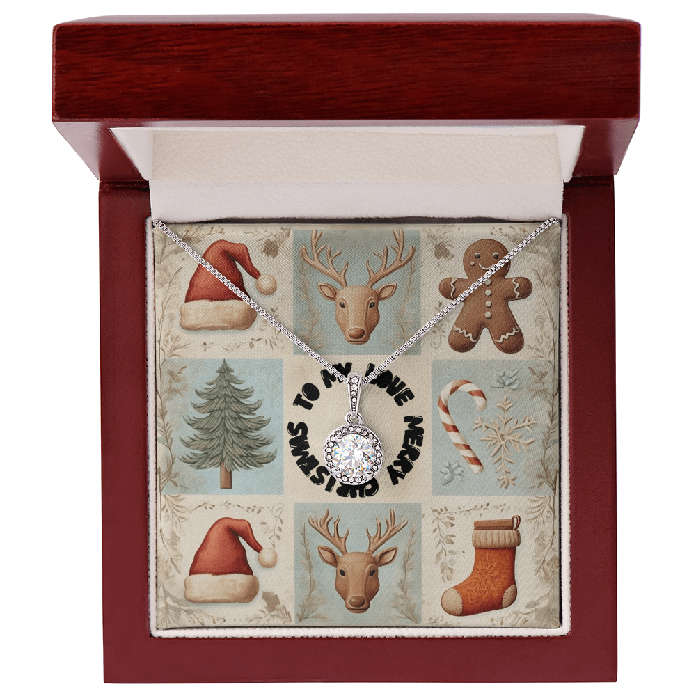 To My Love Merry Christmas Eternal Hope Necklace