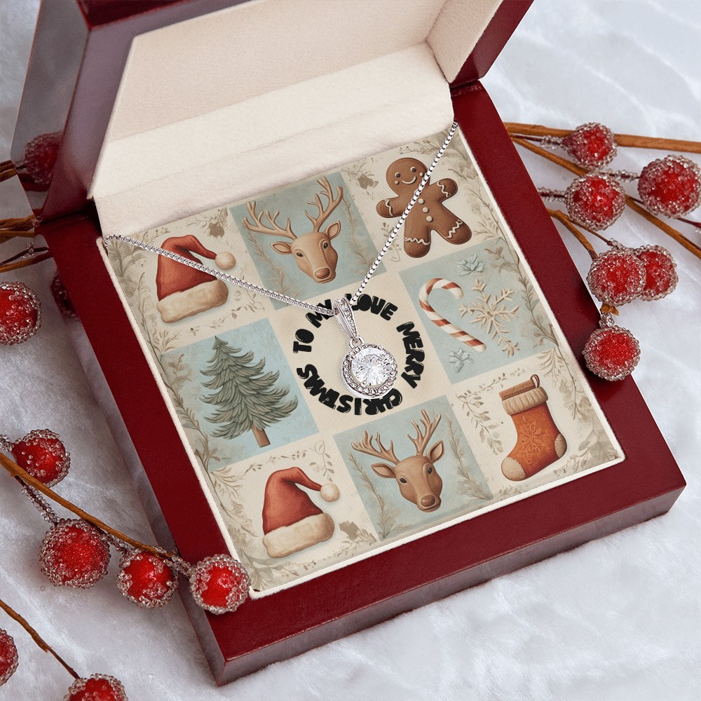 To My Love Merry Christmas Eternal Hope Necklace