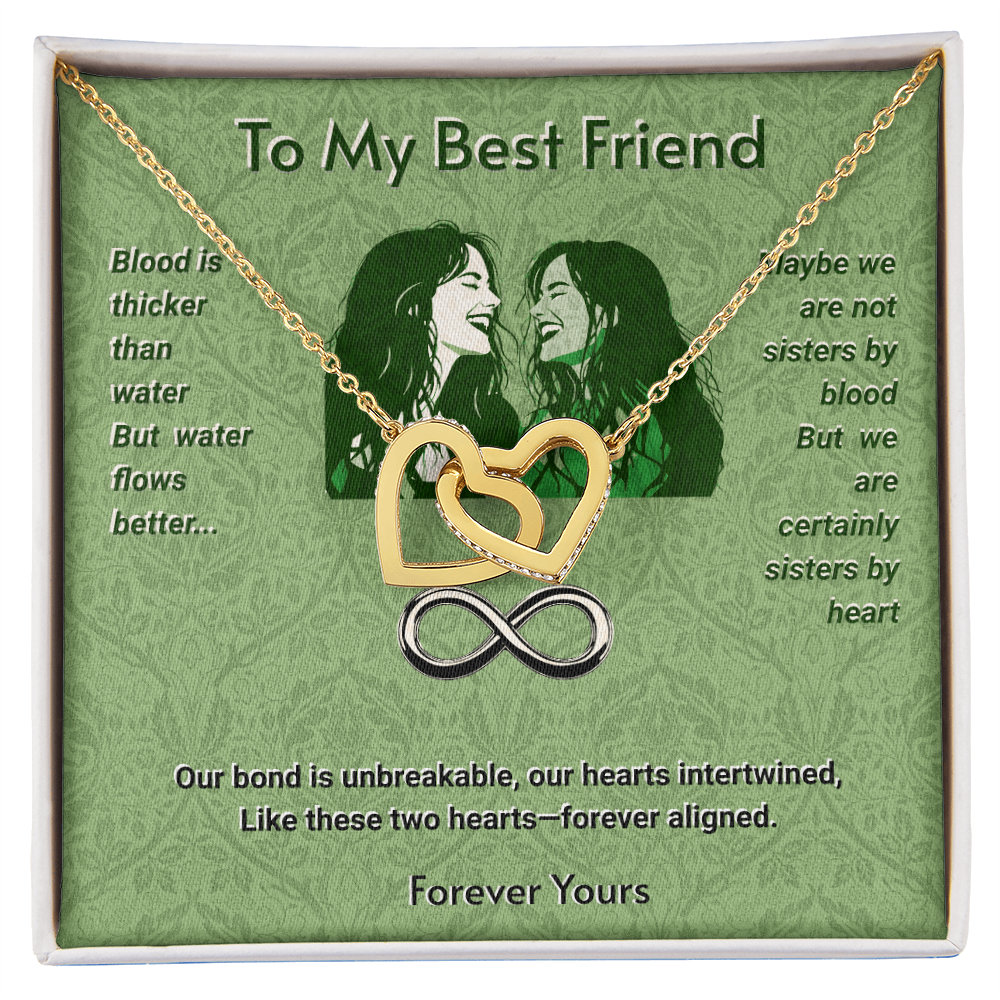 Interlocked Hearts Necklace For Best Friends