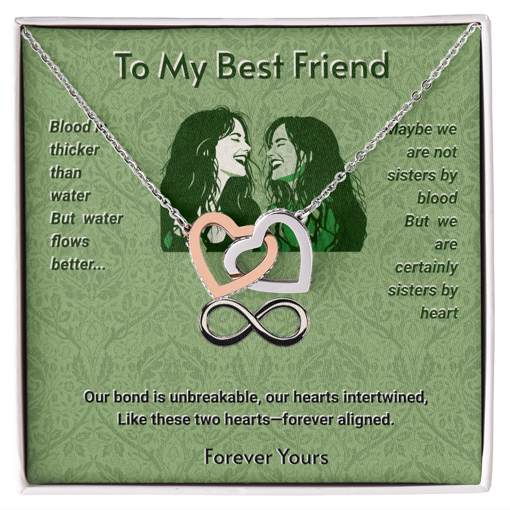 Interlocked Hearts Necklace For Best Friends