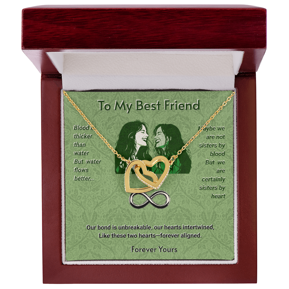 Interlocked Hearts Necklace For Best Friends