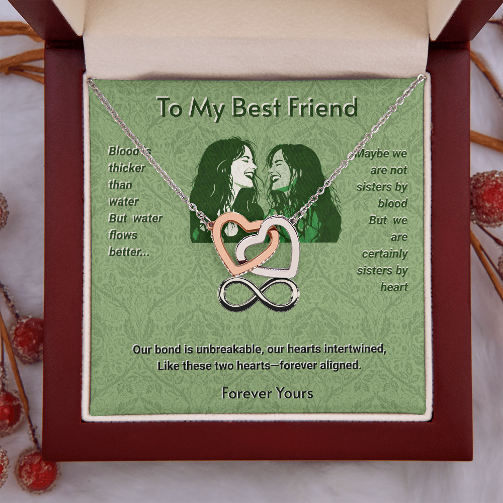Interlocked Hearts Necklace For Best Friends