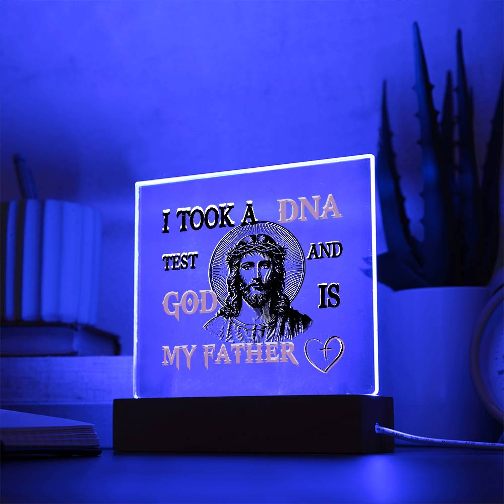 "God Is My Father" Acrylic Lamp