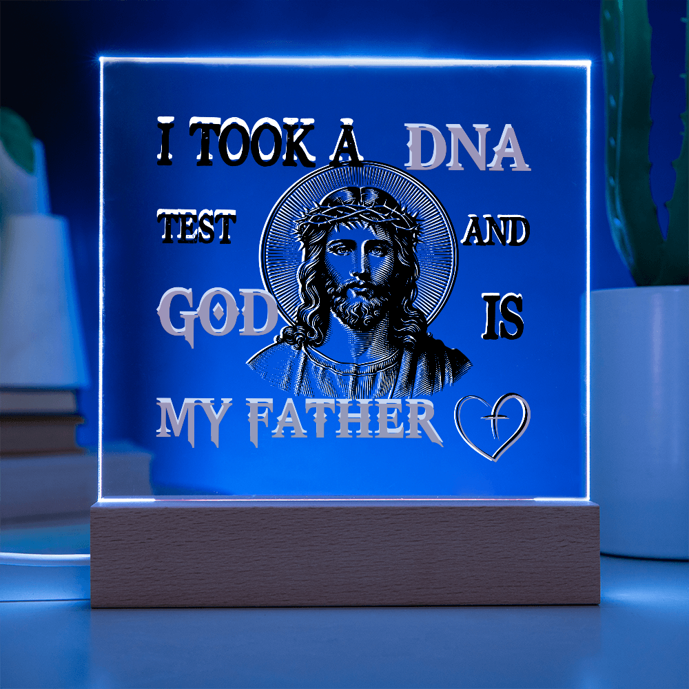 "God Is My Father" Acrylic Lamp