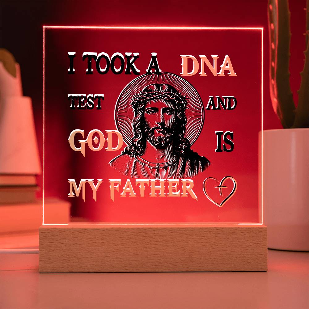 "God Is My Father" Acrylic Lamp