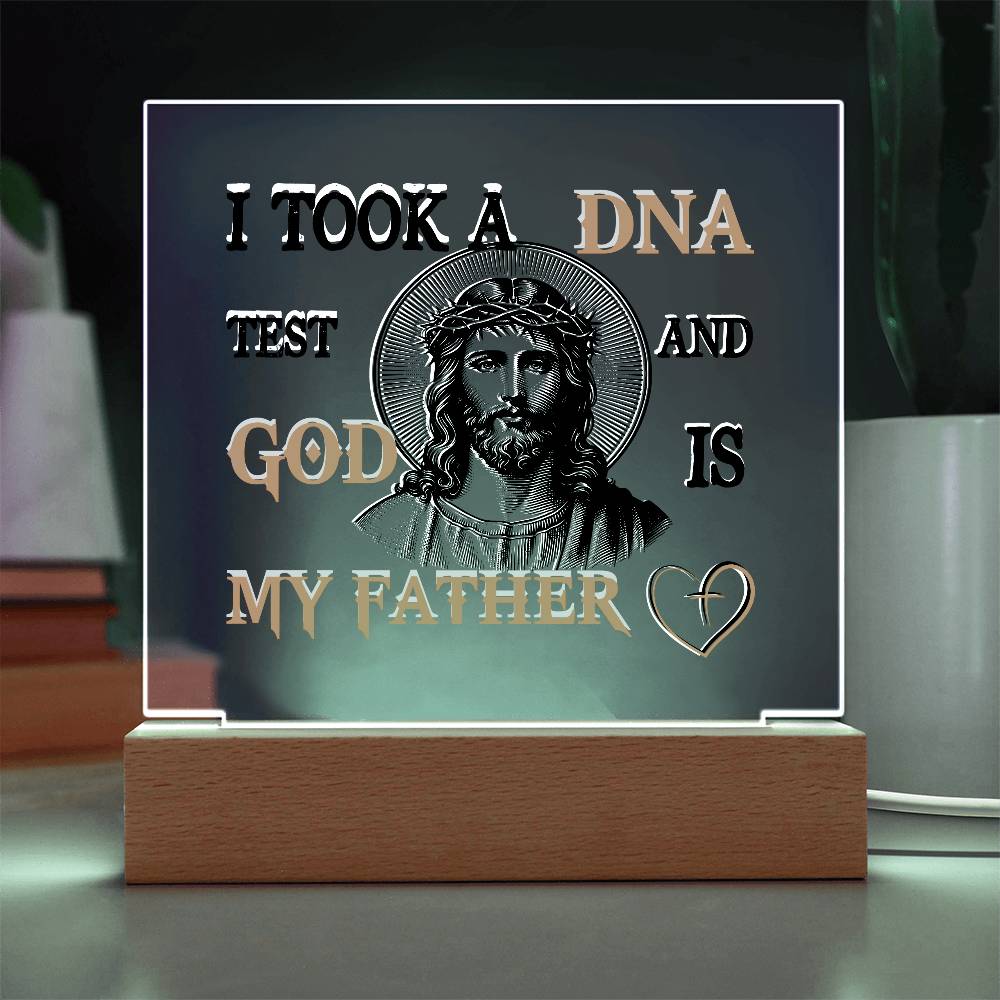 "God Is My Father" Acrylic Lamp
