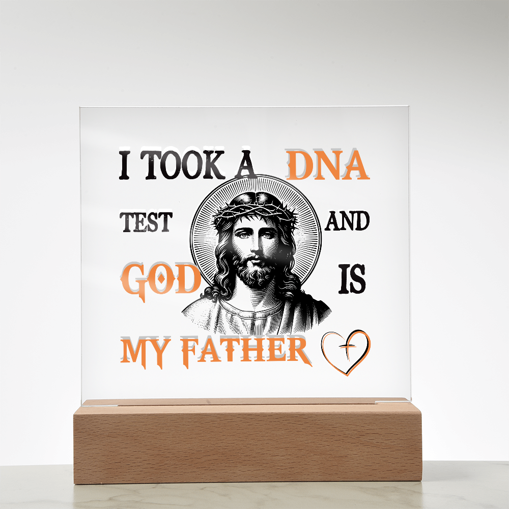 "God Is My Father" Acrylic Lamp