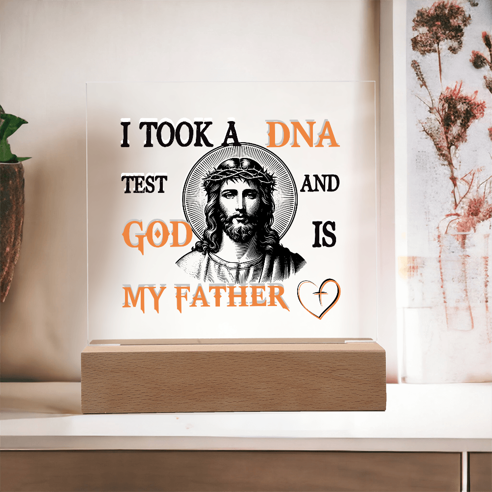 "God Is My Father" Acrylic Lamp