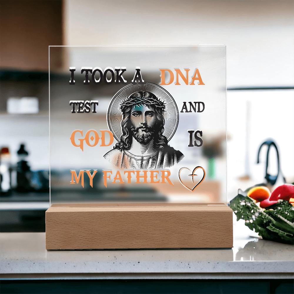 "God Is My Father" Acrylic Lamp