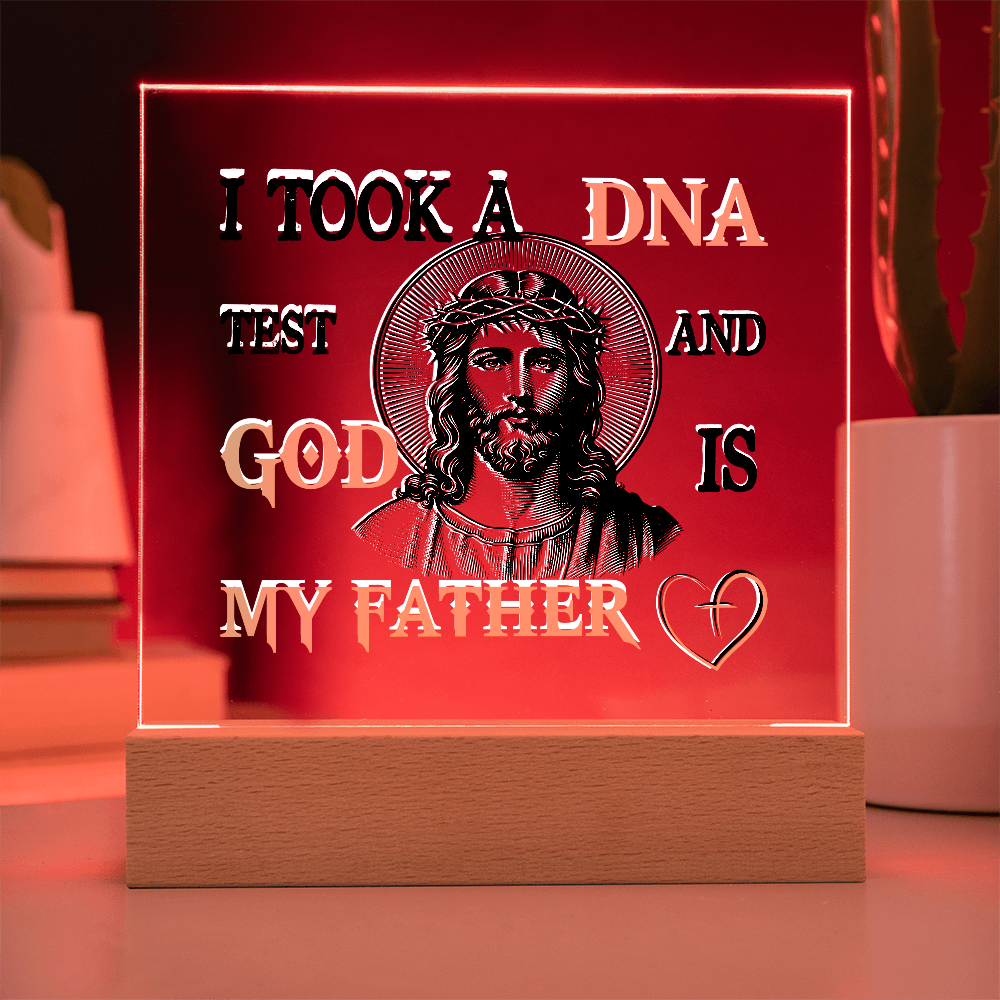 "God Is My Father" Acrylic Lamp