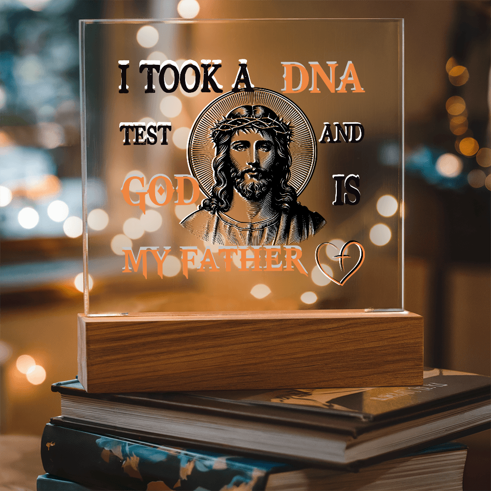 "God Is My Father" Acrylic Lamp