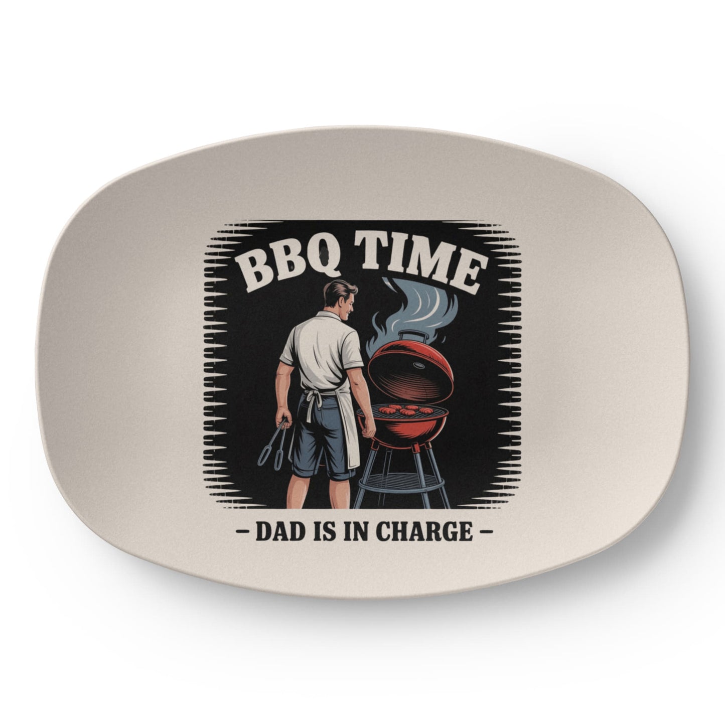 BBQ Time, Dad Is In Charge Service Plate