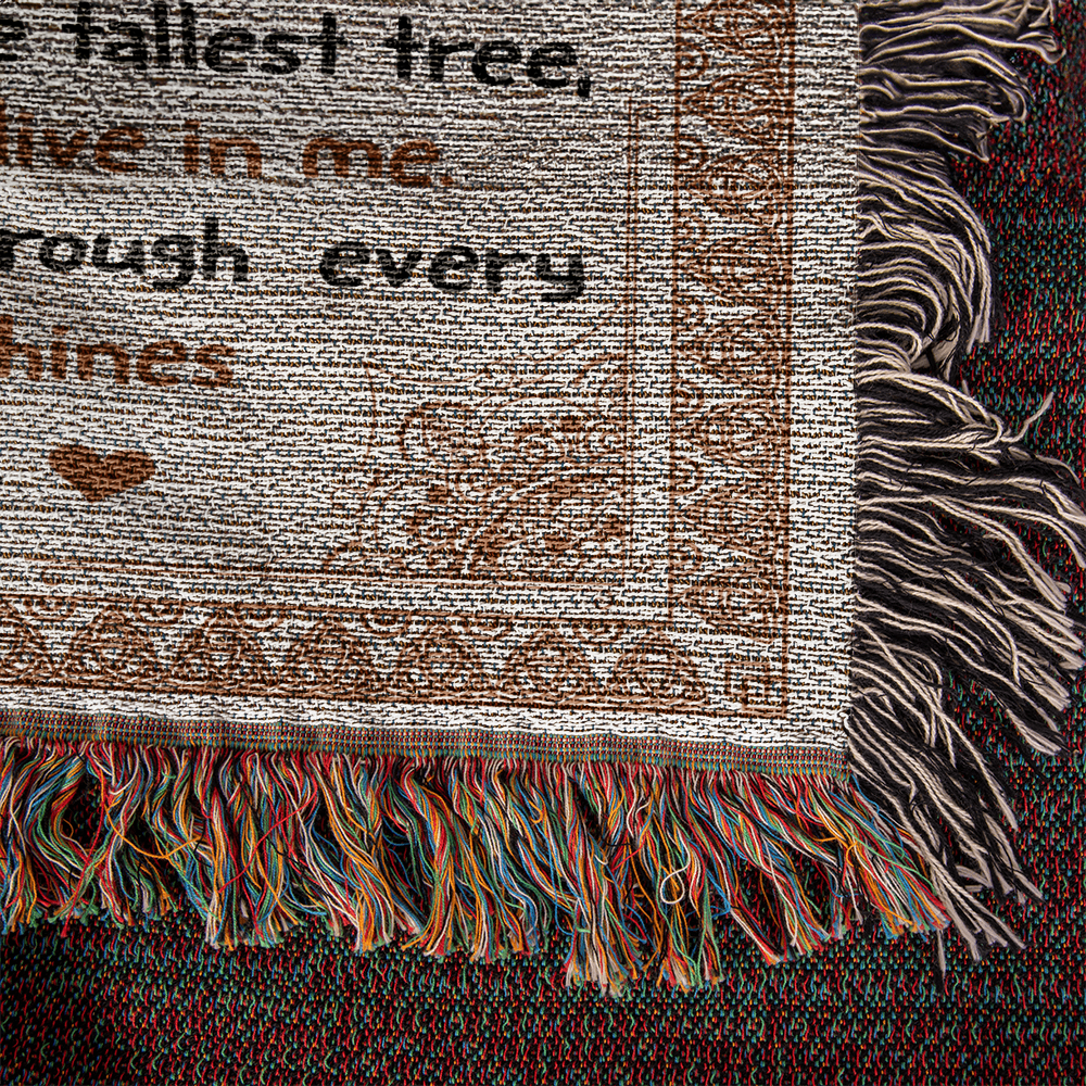 "To My Grandfather" Woven Blanket, Gift For Father's Day, Birthday