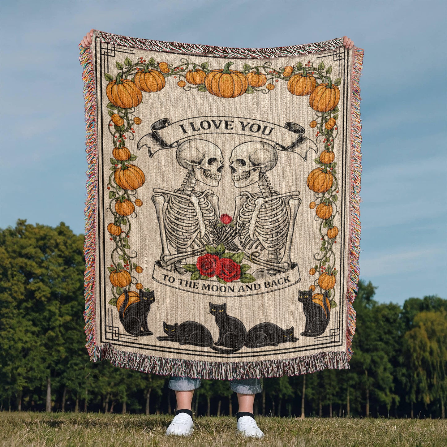 Halloween Blanket, I Love You To The Moon And Back,