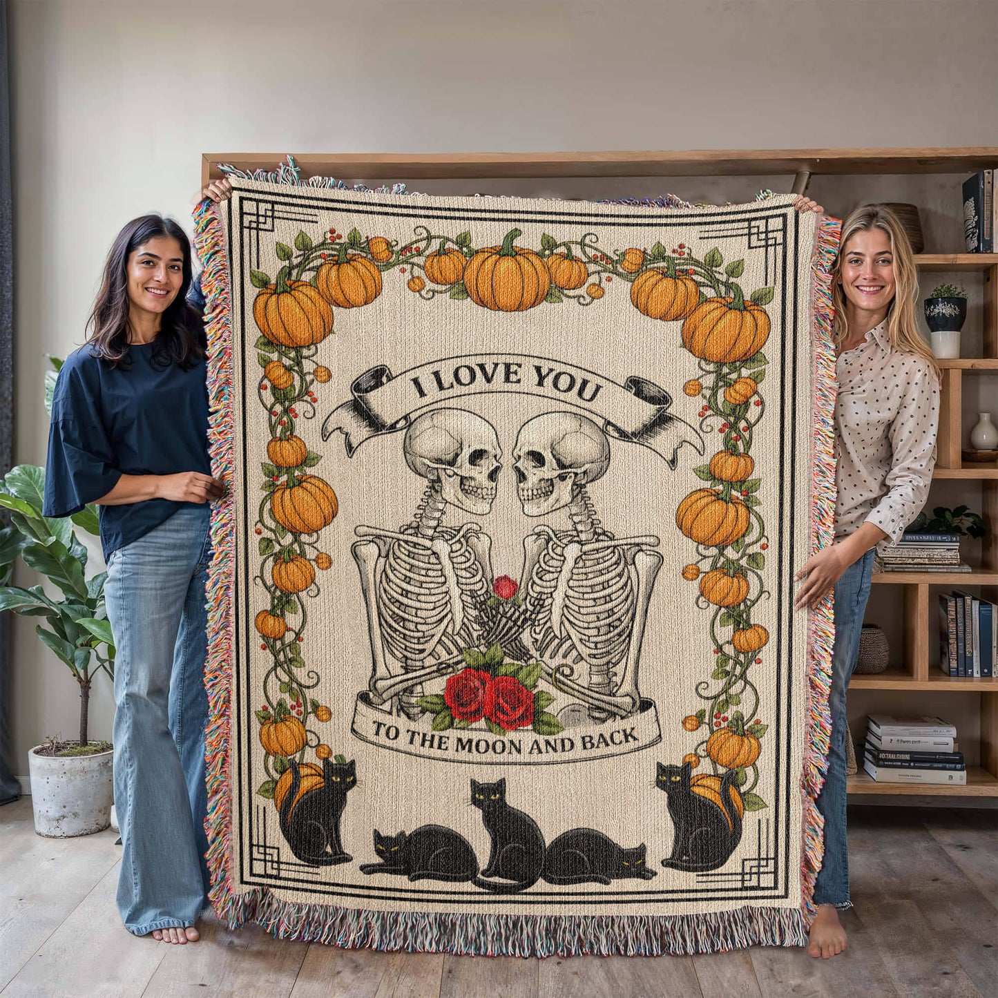Halloween Blanket, I Love You To The Moon And Back,