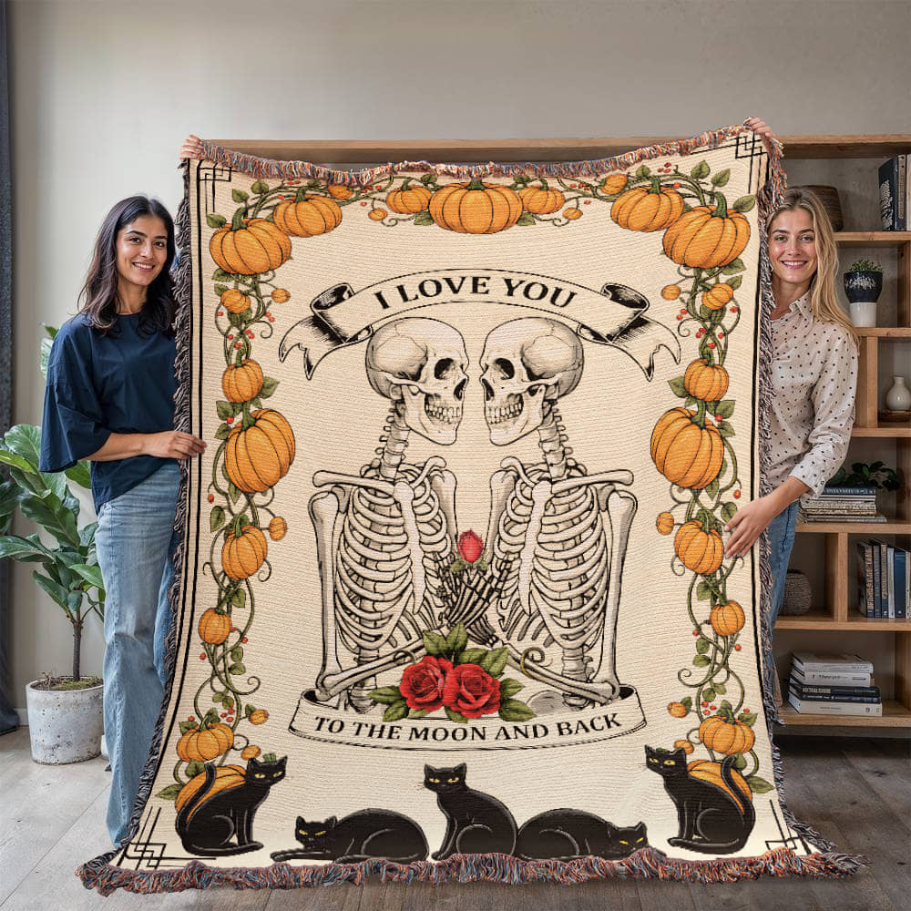 Halloween Blanket, I Love You To The Moon And Back,