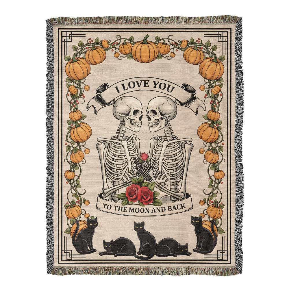 Halloween Blanket, I Love You To The Moon And Back,