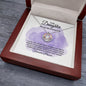 To My Daughter, My Greatest Gift Crown Pendant Necklace