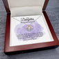 To My Daughter, My Greatest Gift Crown Pendant Necklace