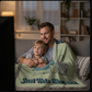 Woven Cotton Blanket – Dad and Son Gift with Colorful Fringe Throw