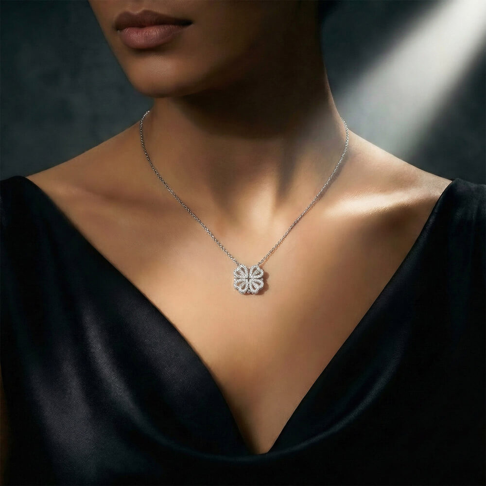 Bonus Mom Clover Necklace Gift For Step Mother