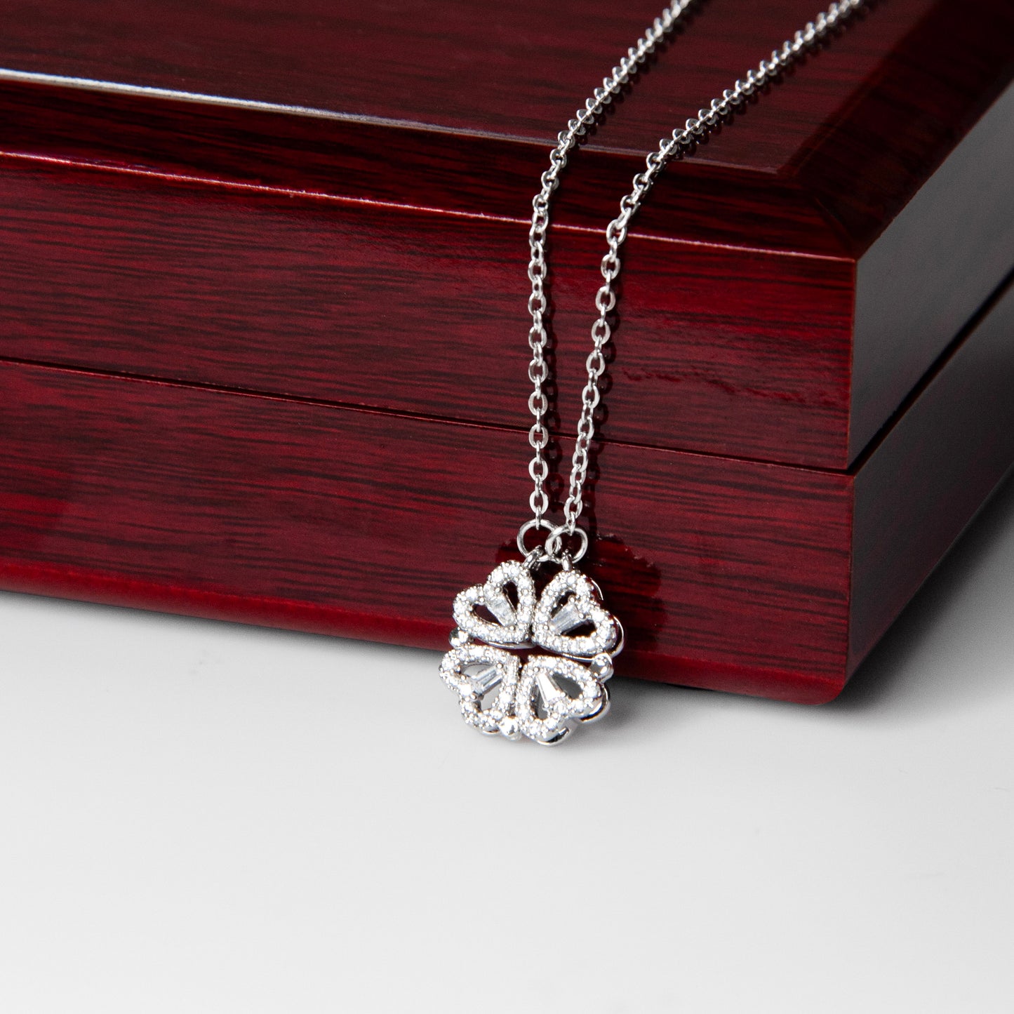 Bonus Mom Clover Necklace Gift For Step Mother
