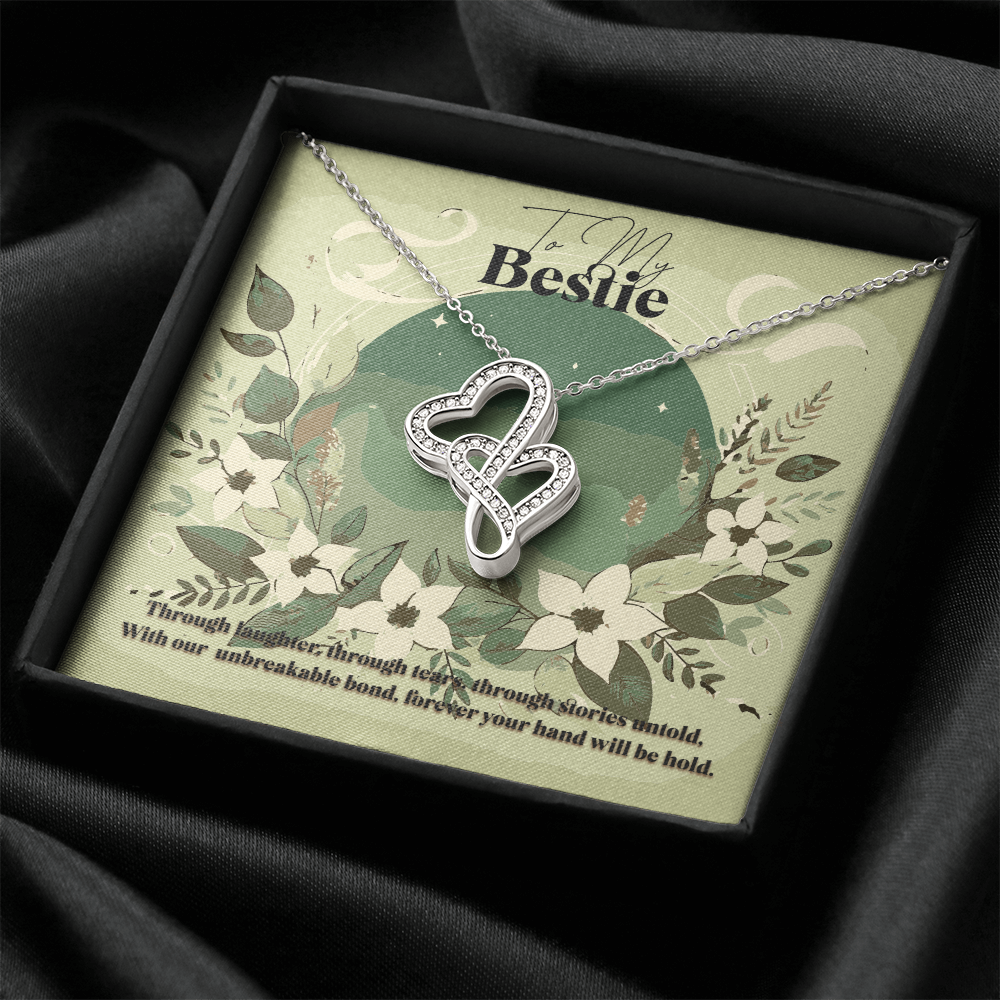 Heart To Heart Necklace Gift For Bestie Birthday Christmas Present