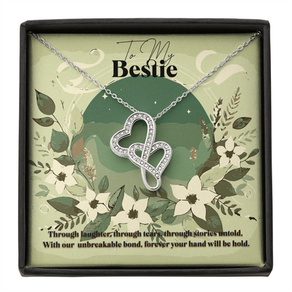 Heart To Heart Necklace Gift For Bestie Birthday Christmas Present