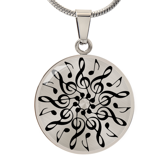 Music Lover Necklace – Unisex Pendant Jewelry With Custom Engraved Music Gift