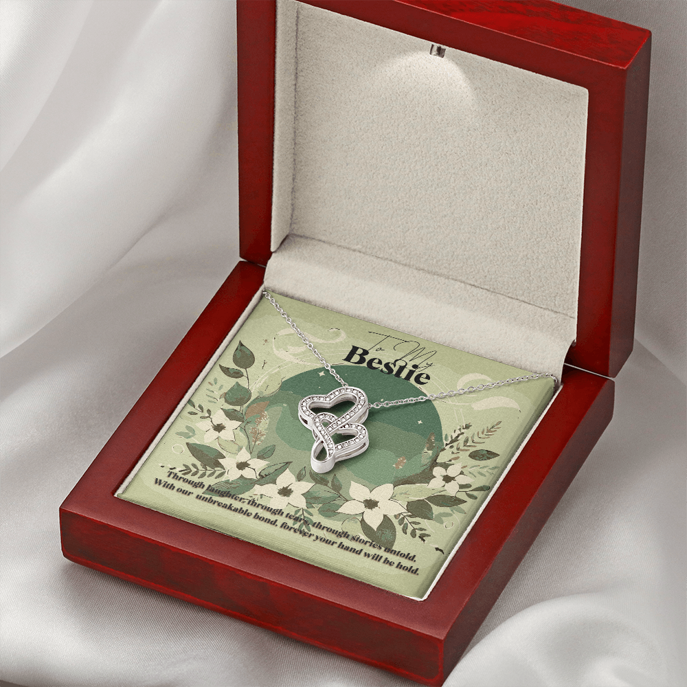 Heart To Heart Necklace Gift For Bestie Birthday Christmas Present