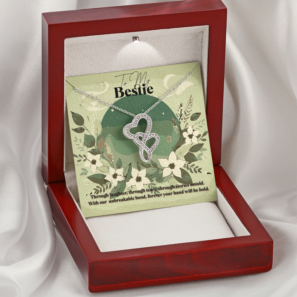 Heart To Heart Necklace Gift For Bestie Birthday Christmas Present