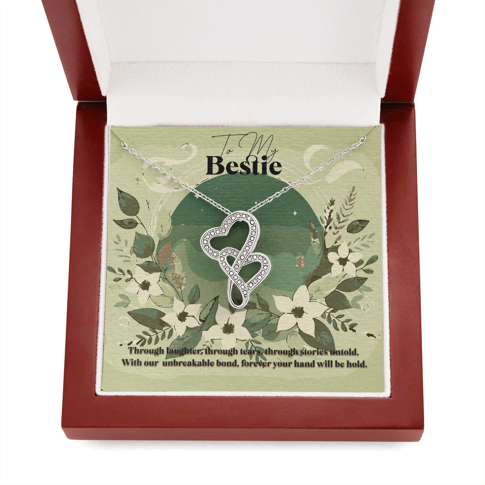 Heart To Heart Necklace Gift For Bestie Birthday Christmas Present
