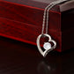To My Daughter Heart Shaped Forever Love Necklace