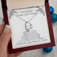 Forever Love Necklace – Heart Pendant Necklace with CZ Crystal and Adjustable Chain
