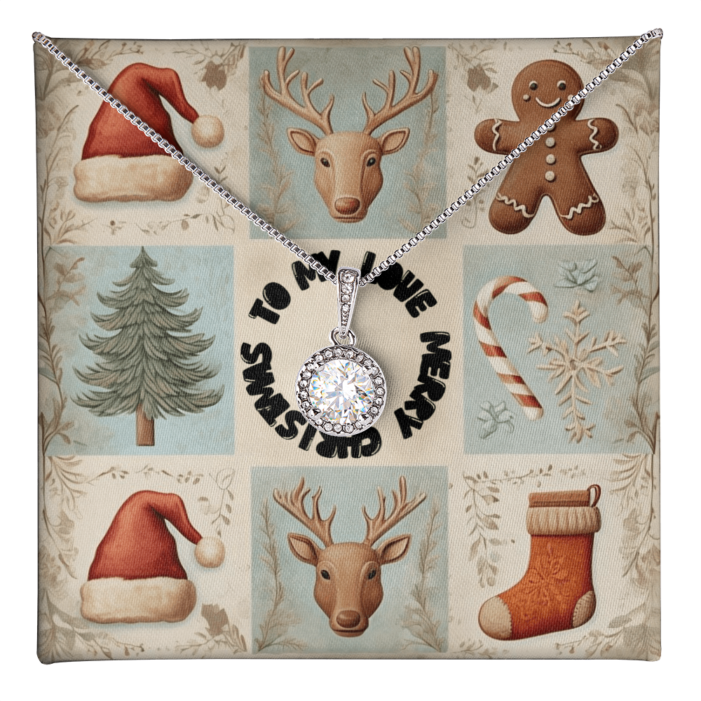 To My Love Merry Christmas Eternal Hope Necklace