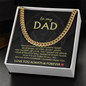 Cuban Link Chain - Mens Gold Necklace Adjustable 14K Gold Chain Gift For Dad