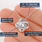 Love Knot Necklace – Romantic Gold Knot Pendant With Cubic Zirconia Jewelry Gift