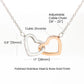 Interlocked Hearts Necklace For Best Friends