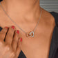 To My Love Inter Locked  Hearts Necklace, Christmas Gift
