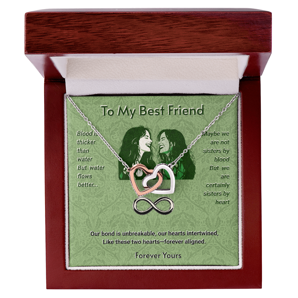 Interlocked Hearts Necklace For Best Friends