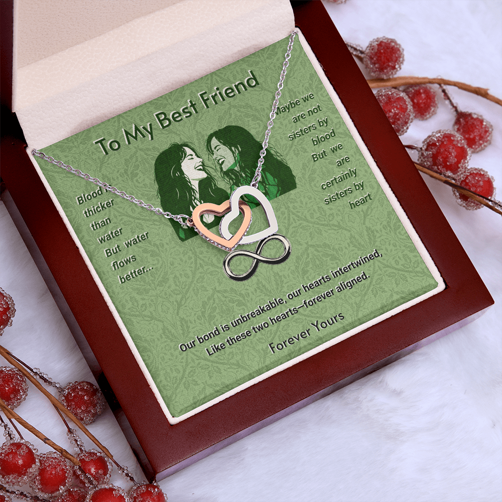 Interlocked Hearts Necklace For Best Friends