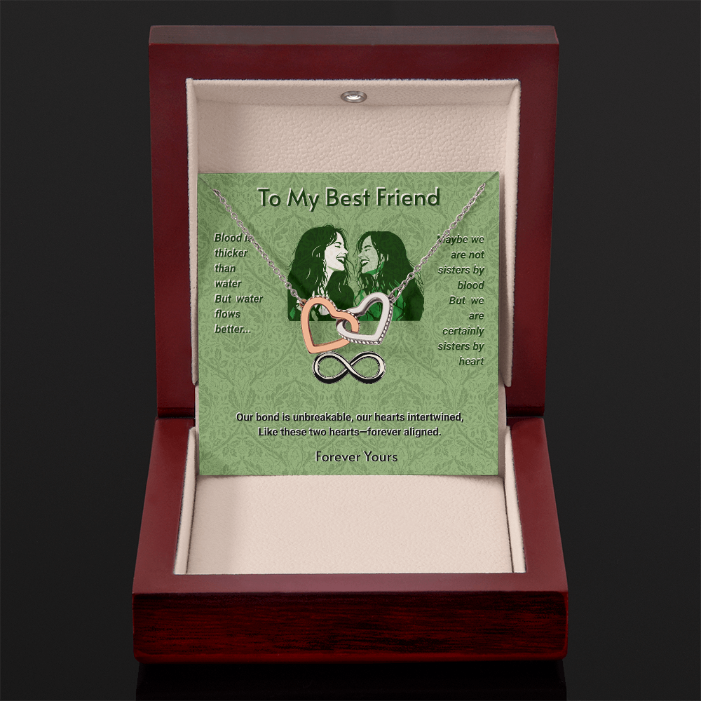 Interlocked Hearts Necklace For Best Friends