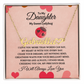 To My Daughter , My sweet Ladybug Personalised Name Necklace