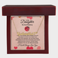 To My Daughter , My sweet Ladybug Personalised Name Necklace
