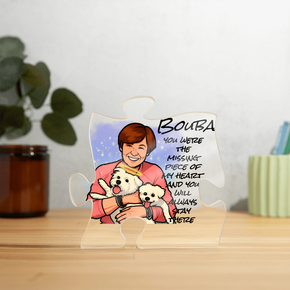 Personalised  Pet Memorial Acrylic Puzzle Plaque, Gift For Pet Parents
