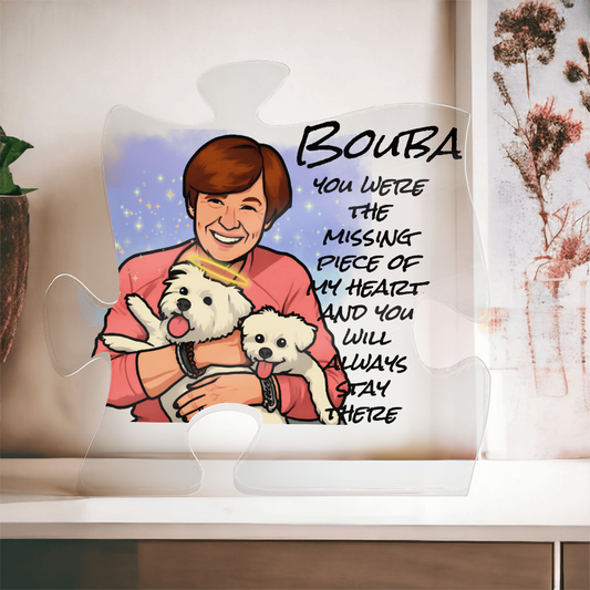 Personalised  Pet Memorial Acrylic Puzzle Plaque, Gift For Pet Parents