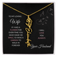 Birth Flower Necklace – Custom Name Pendant With Adjustable Chain & 18K Gold Finish