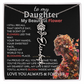 To My Daughter (Birth) Flower Name Necklace