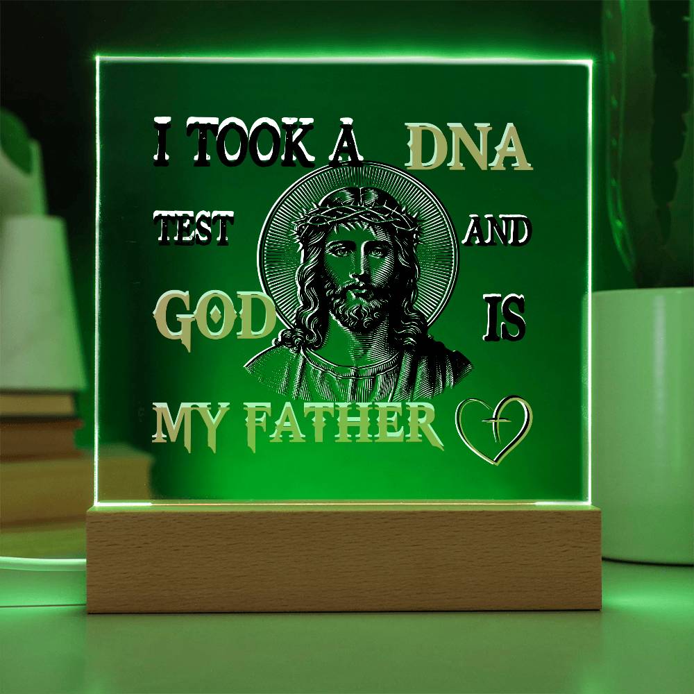 "God Is My Father" Acrylic Lamp